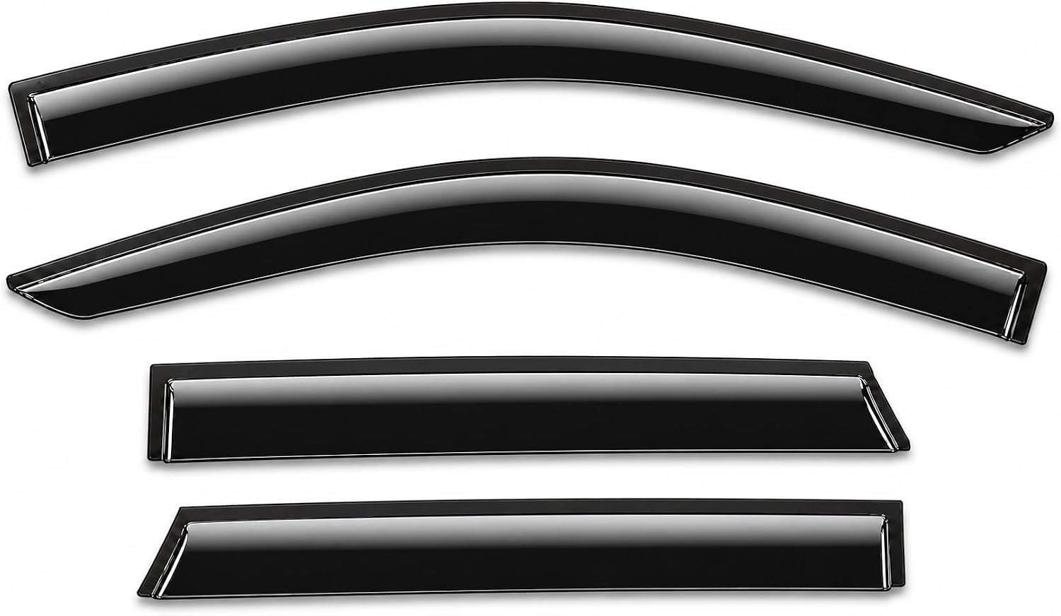 2015-2024 Tape-On Rain Guards for Ford Edge Extra Thick Side Window Deflector Visors SE SEL ST ST-Line Titanium 2016 2017 2018 2019 2020 2021 2022 2023