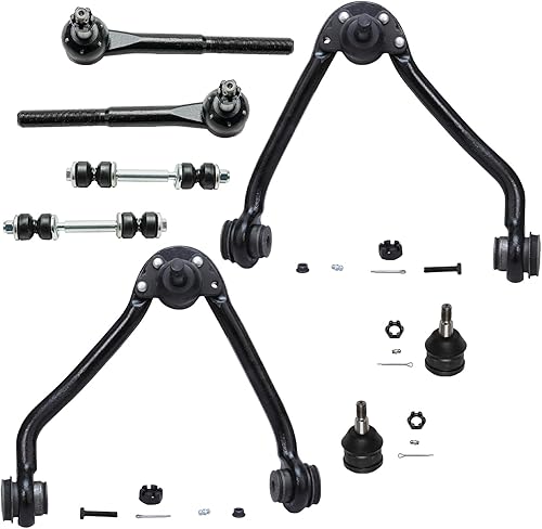 Miniatura 522 de Detroit Axle - Kit de brazos de control de extremo delantero RWD para Dodge Ram 03-06 2500 3500, 2 brazos de control superior con rótula 2 varillas