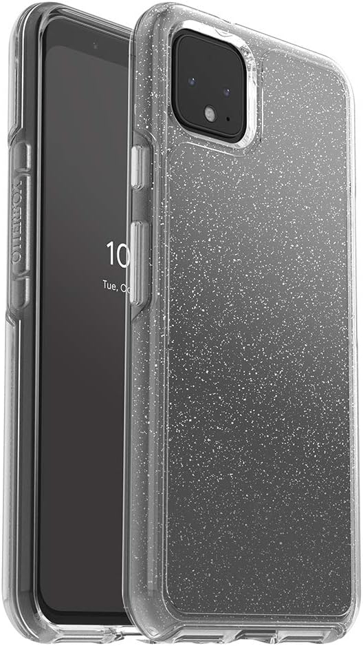 OtterBox Symmetry Clear Series Case for Google Pixel 4 XL - Stardust (Silver Flake/Clear)