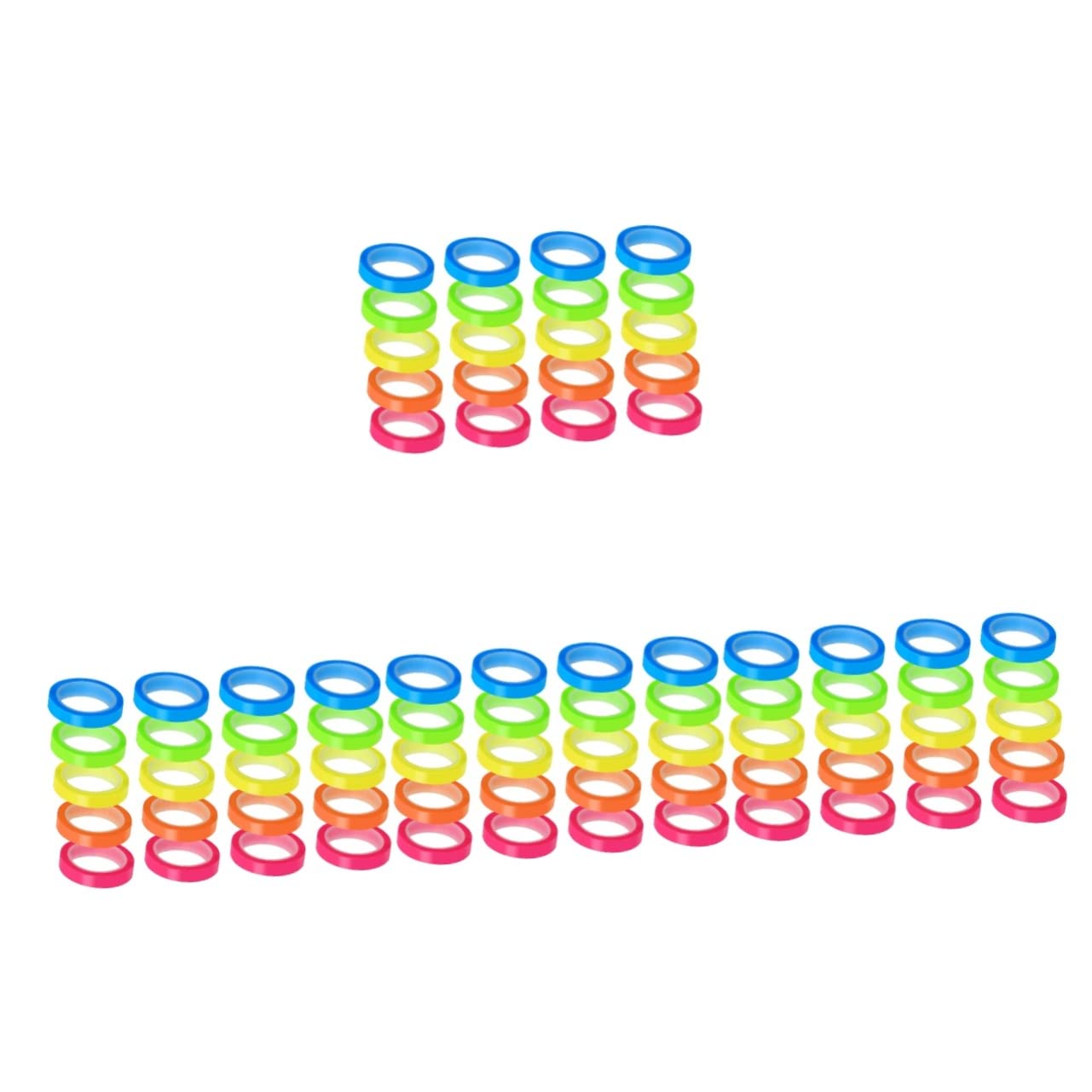 Ciieeo 4 Juegos De Banderines Adhesivos Prácticos Para Notas Resaltadores Cintas Marcadores De Página 20 Rollos X 4