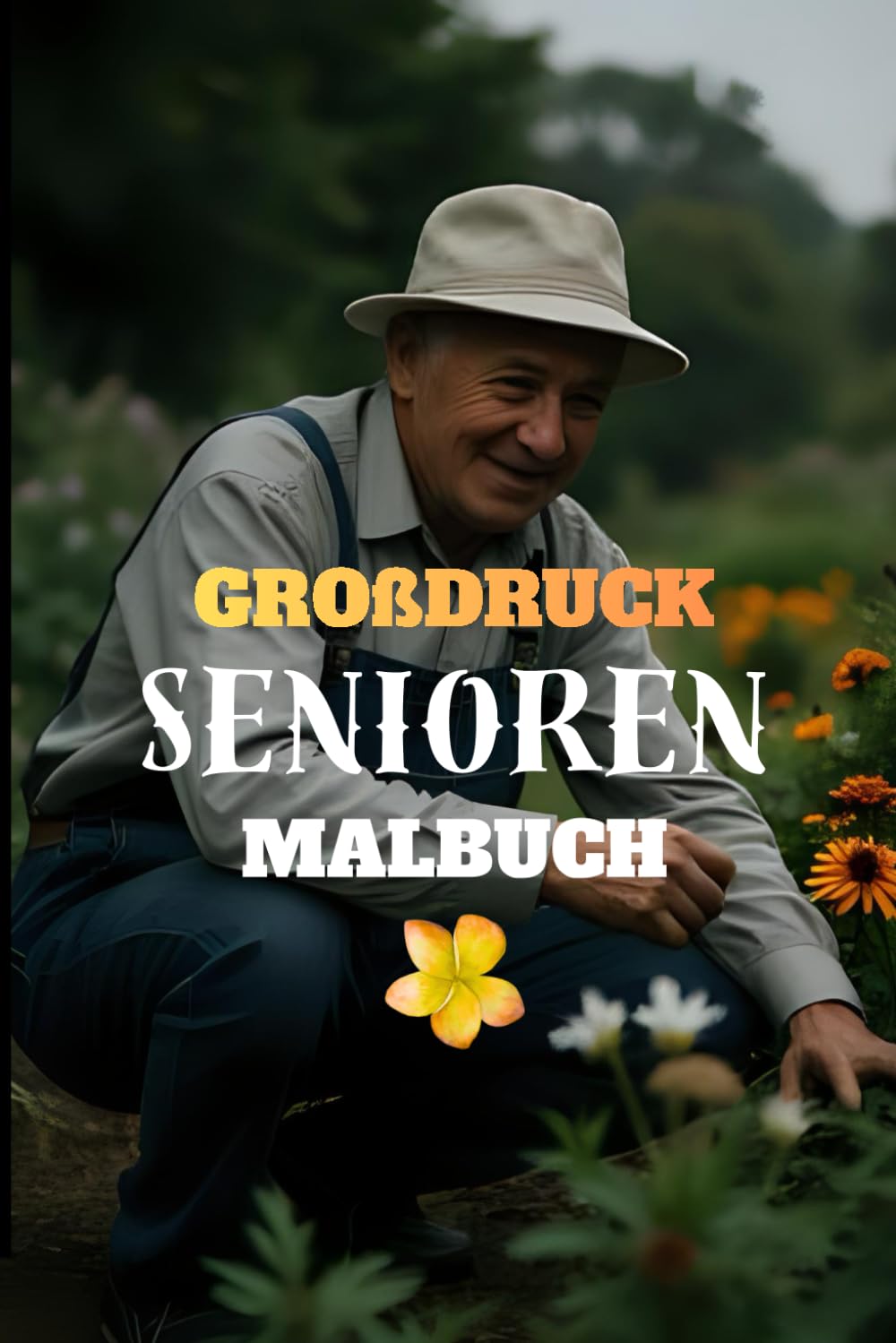 Großdruck Senioren Malbuch: 75 einfache, leichte und beruhigende Motive für Erwachsene und Senioren mit großen Designs für mehr Freude und Entspannung (Großdruck Malbuch Edition)
