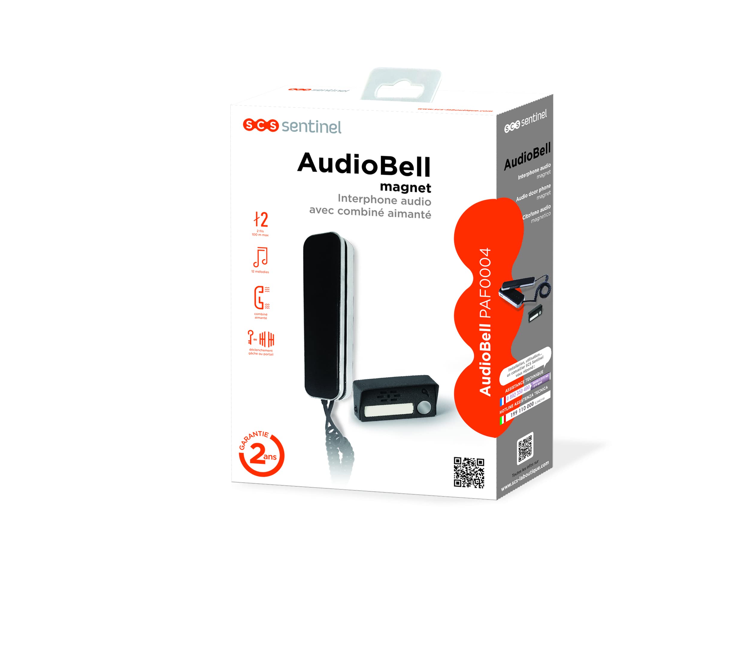 SCS Sentinel - PAF0004-2 - Intercomisores de audio de alambre para construcción y casa - 1 Magnetic Intercom Combine, 1 Street Platinum y 1 Diet - Audiobell Magnet