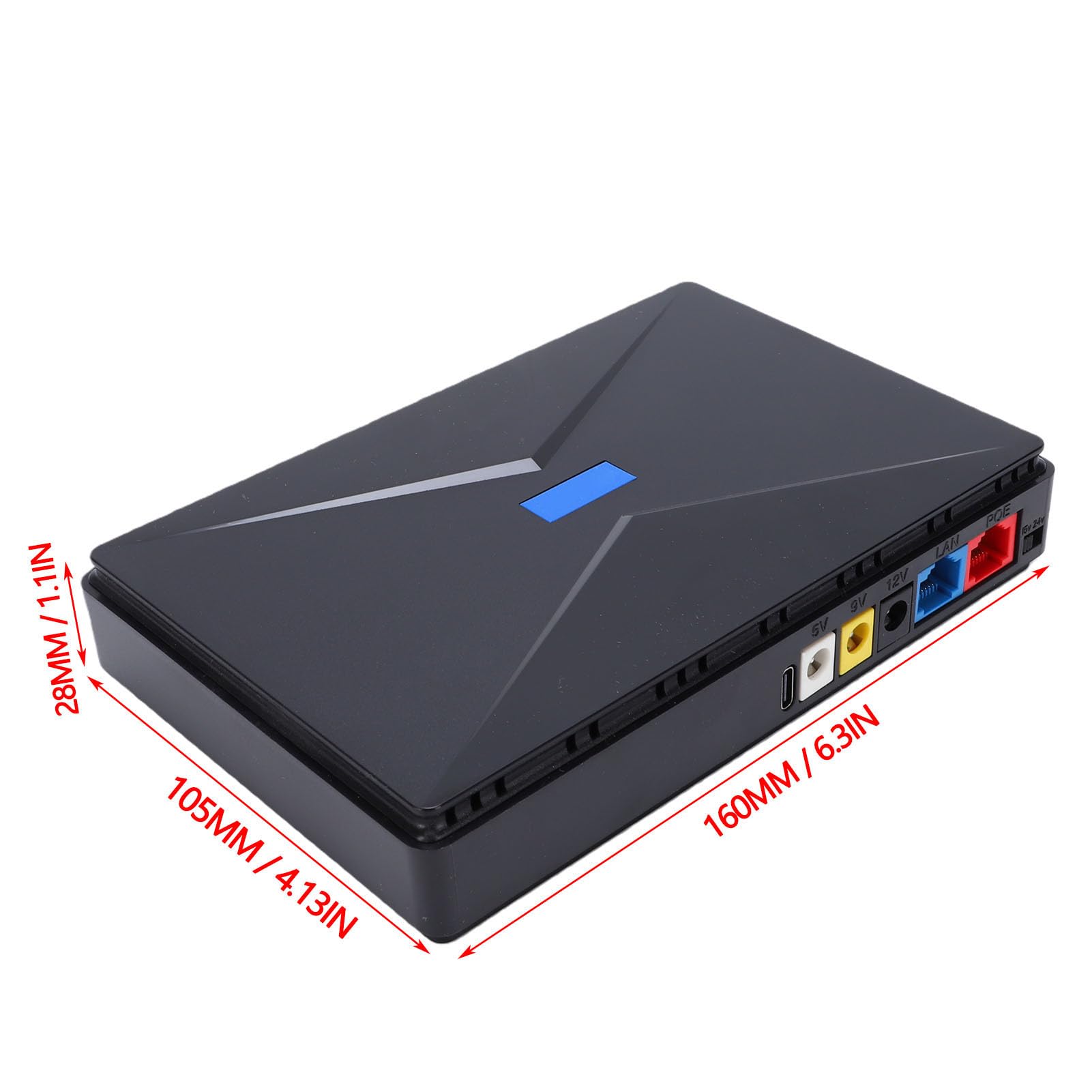 WALFRONT Mini Onduleur de Secours 10400 MAh, Alimentation sans Interruption de Grande capacité pour Routeur et Caméra de sécurité, 18 W (Prise UE)