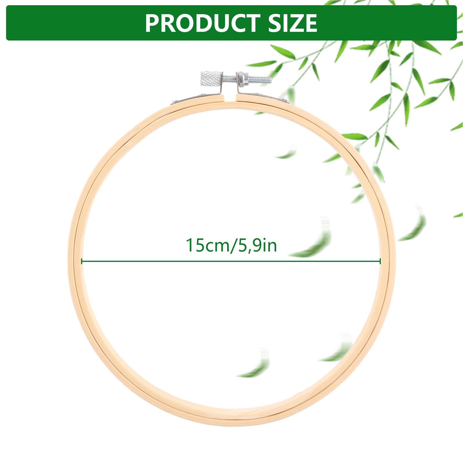 JMIATRY 20 Pieces 15 cm Embroidery Hoop Embroidery Hoop for Art Craft Handy Sewing - 3