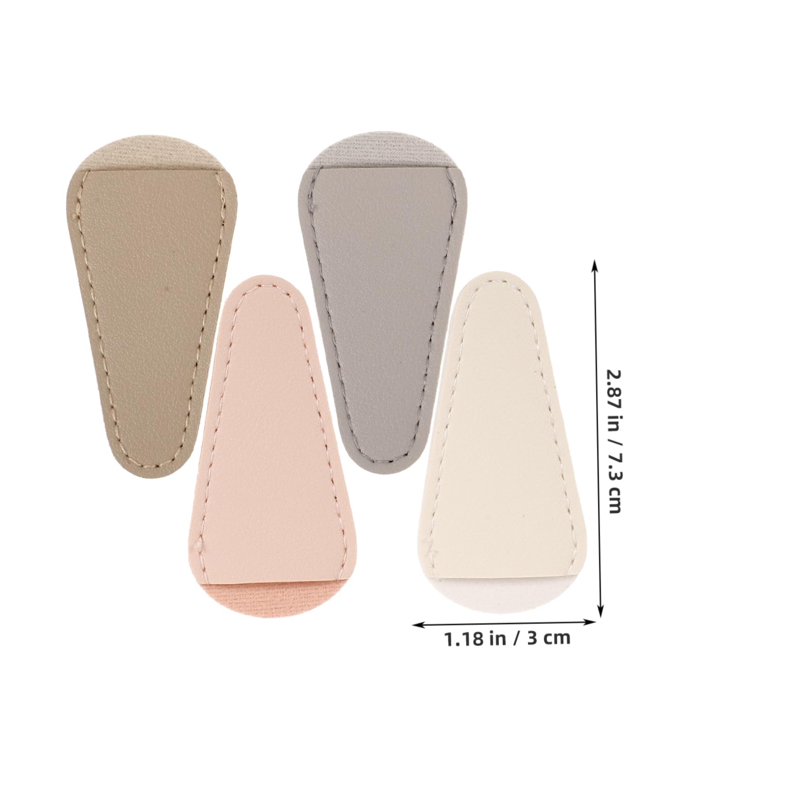 SOESFOUFU 2sets Cuticle Nipper Holding Cover Nail Care Tool Simple Stylish Design 4pcs*2