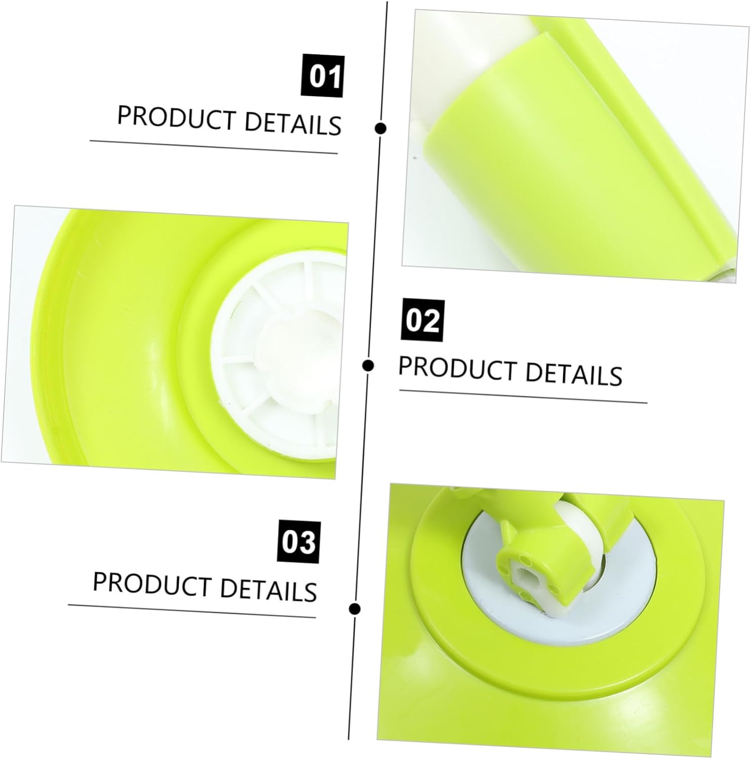 1set Replacement Rotating Mop Rod Stainless Steel Accessory Easy to Install Detachable Three-Section Design for Home and Commercial Cleaning Needs