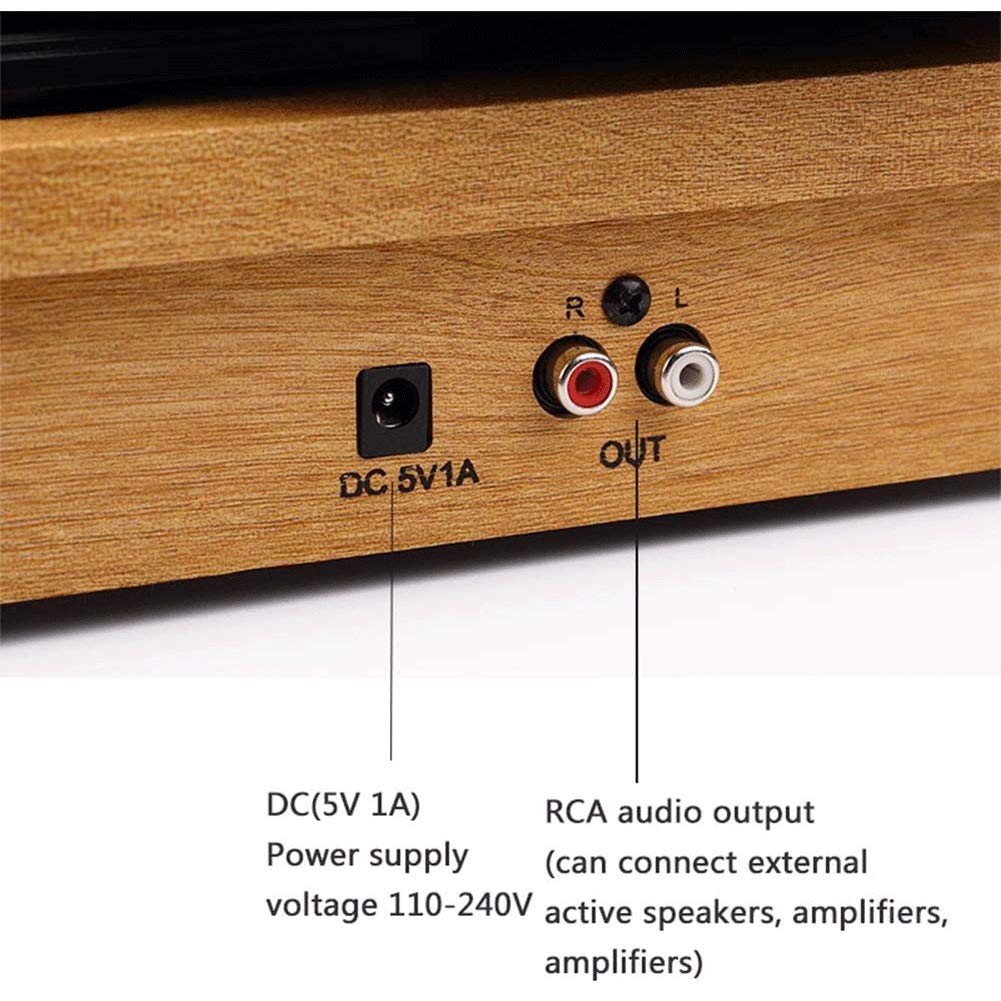 Giradischi retrò per Dischi in Vinile da 33/45/78 Giri, Giradischi a Cinghia Bluetooth con Stereo Hi-Fi Integrato, Piccolo Mini Lettore Tablet, Giallo
