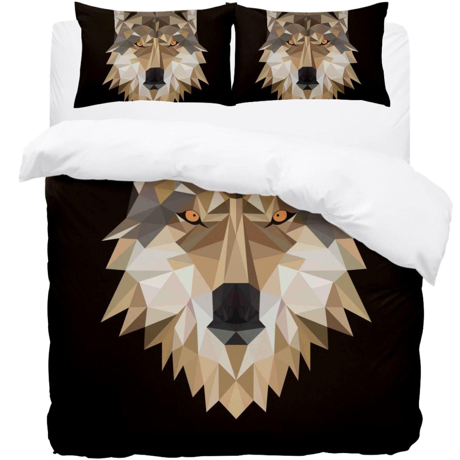 Parure de lit loup contre le froid, housse de couette thermique chaude pour un sommeil serein