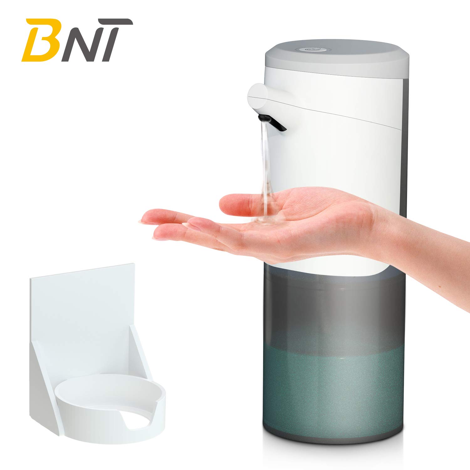 BNT Touchless Hand Sanitizer Dispenser, Automatic Soap Dispenser, Hands-Free, Motion Sensor, 15.2oz/450ml, Adjustable, Countertop/Wall Mounted, for Kitchen, Bath, Office, Hospital [Newest Version]