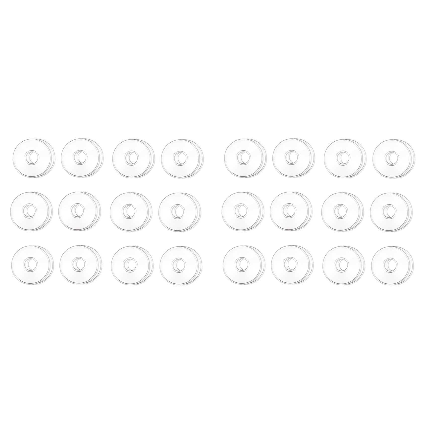 Bobèches en Verre pour Bougeoirs, 24 Pièces, Protège-Bougies, Anneaux pour Bougies Coniques, Récupérateur de Gouttes de Bougies.