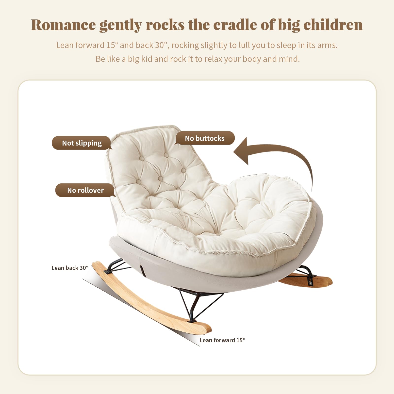 Amazon.com: GVCSTXP Single Sofa Chair, Penguin Rocking Chair, Lazy