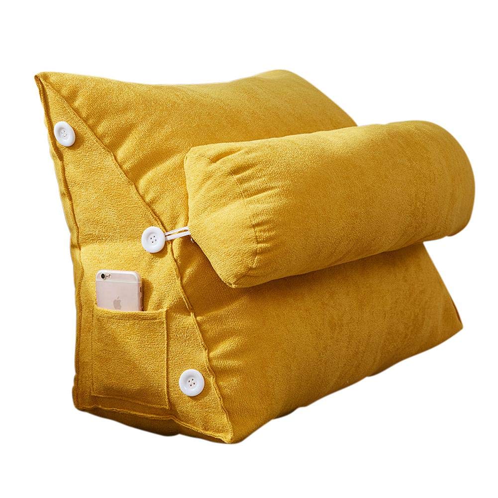 Hainiter Window Long Pillow Sofa Cushion Zipper Removable Washable Adjustable Back Wedge Cushion Pillow Velvet Bed Bay