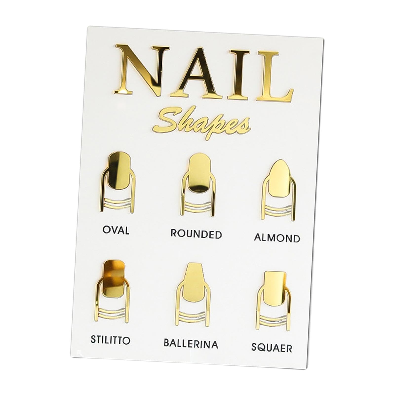 SAZ DEKOR® Nail Art Display Board Acrylic Manicure Display For Nail Salon Nail Art Tool 19Cmx26.5Cmx2MmA|Manicure Kit for Women, Nail Polish Dryer Machine, Foot Scrubber for Dead Skin, Nail Extension|-image-26