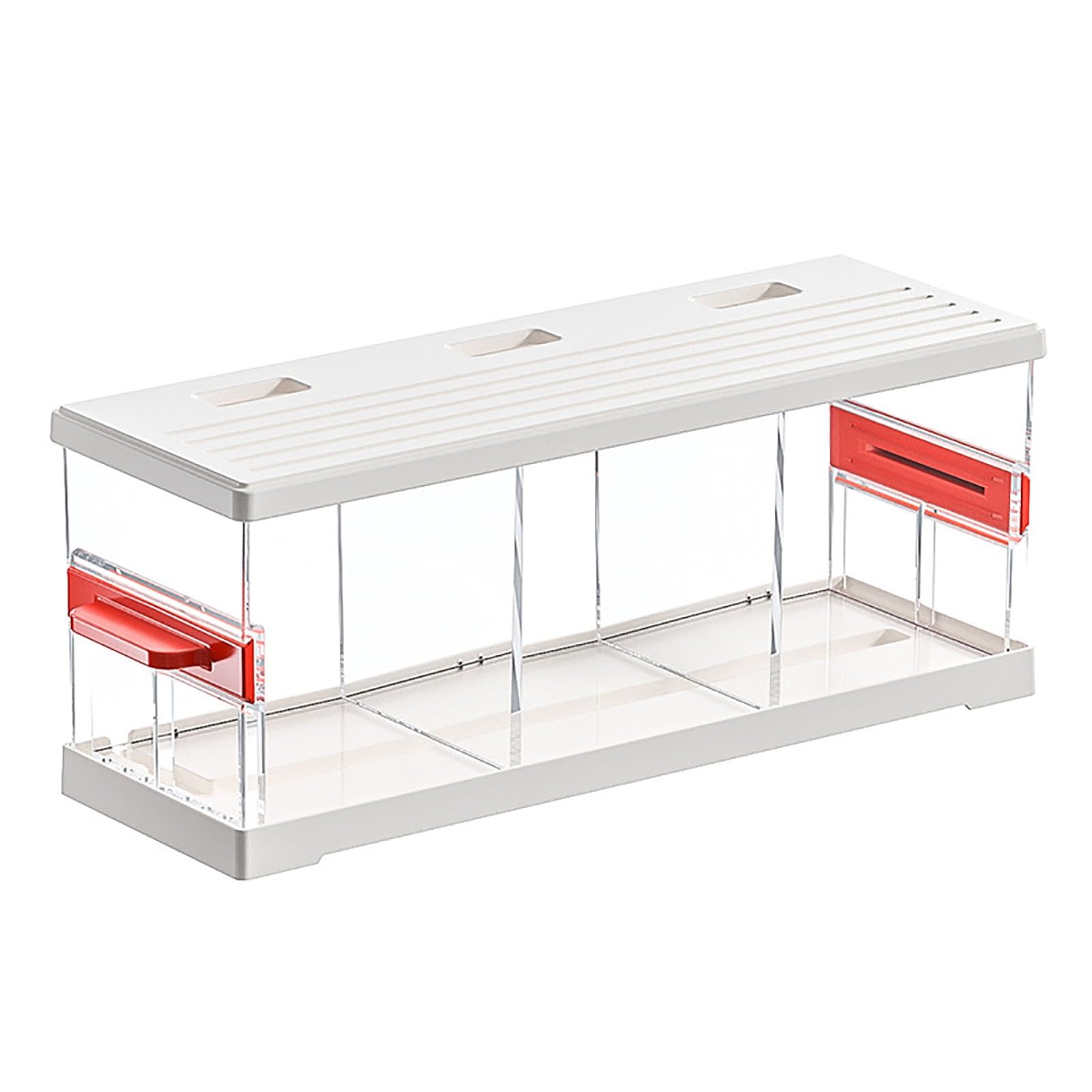 Boîte D'élevage De Poissons D'aquarium Boîte D'Élevage De Poisson en Acrylique Boîte D'élevage en Plastique Transparent pour L'isolement, L'éclosion, L'élevage De Poissons, Etc(White,Single Layer)