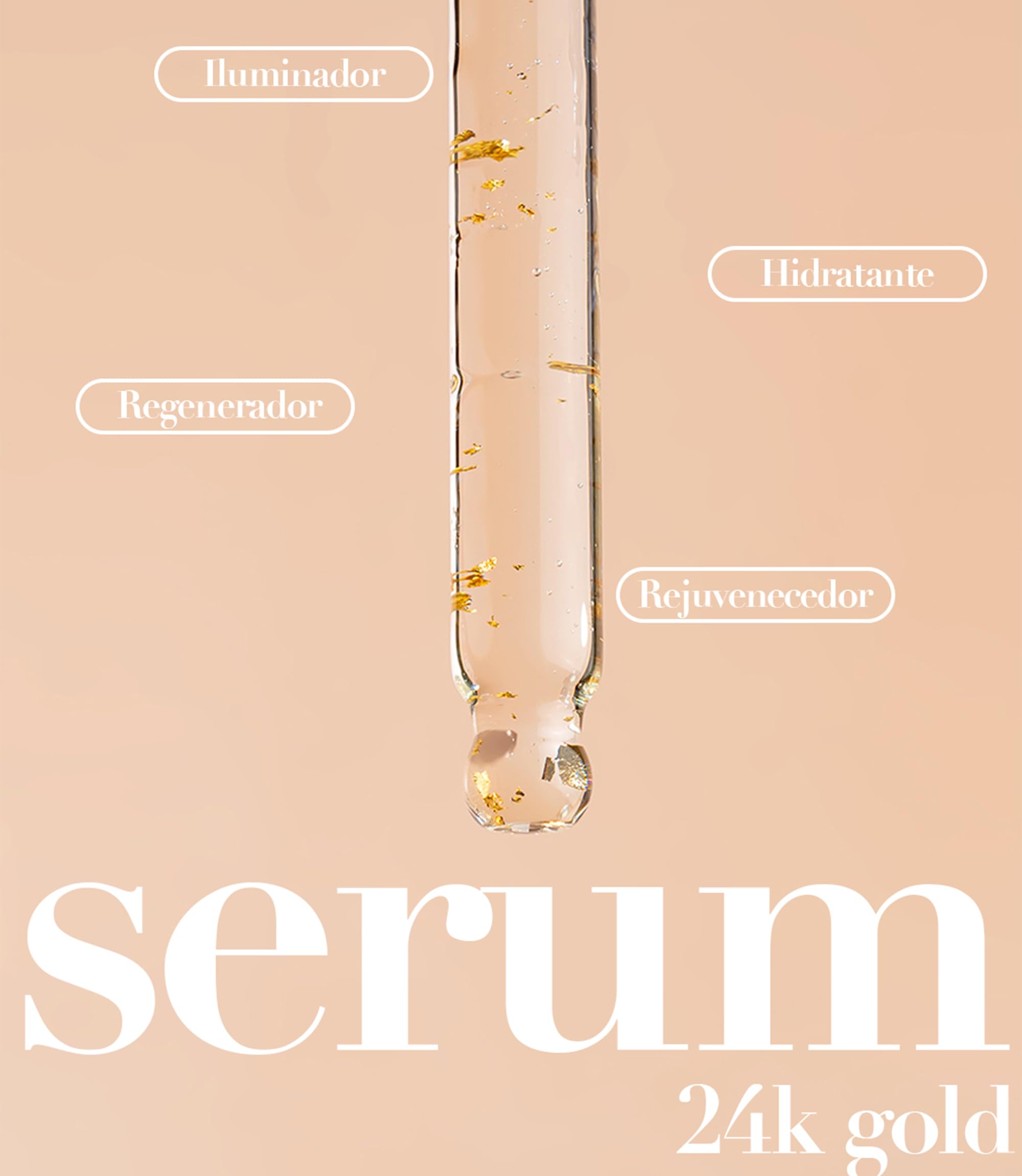 Serum Facial Antiedad Oro 24k Con Acido Hialuronico Hidratante Alta Eficacia 30 ml Cara Mujer Beauty Drops Serum Facial Mujer Antiedad Hidratante Facial Serum Cara Eclat Skincare Hyaluronic Acid Serum