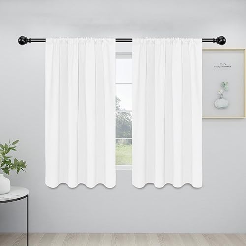 Miniatura 17 de Easy-Going Cortinas opacas con bolsillo para barra para dormitorio, cortinas de ventana para oscurecer la habitación para sala de estar, cortinas de