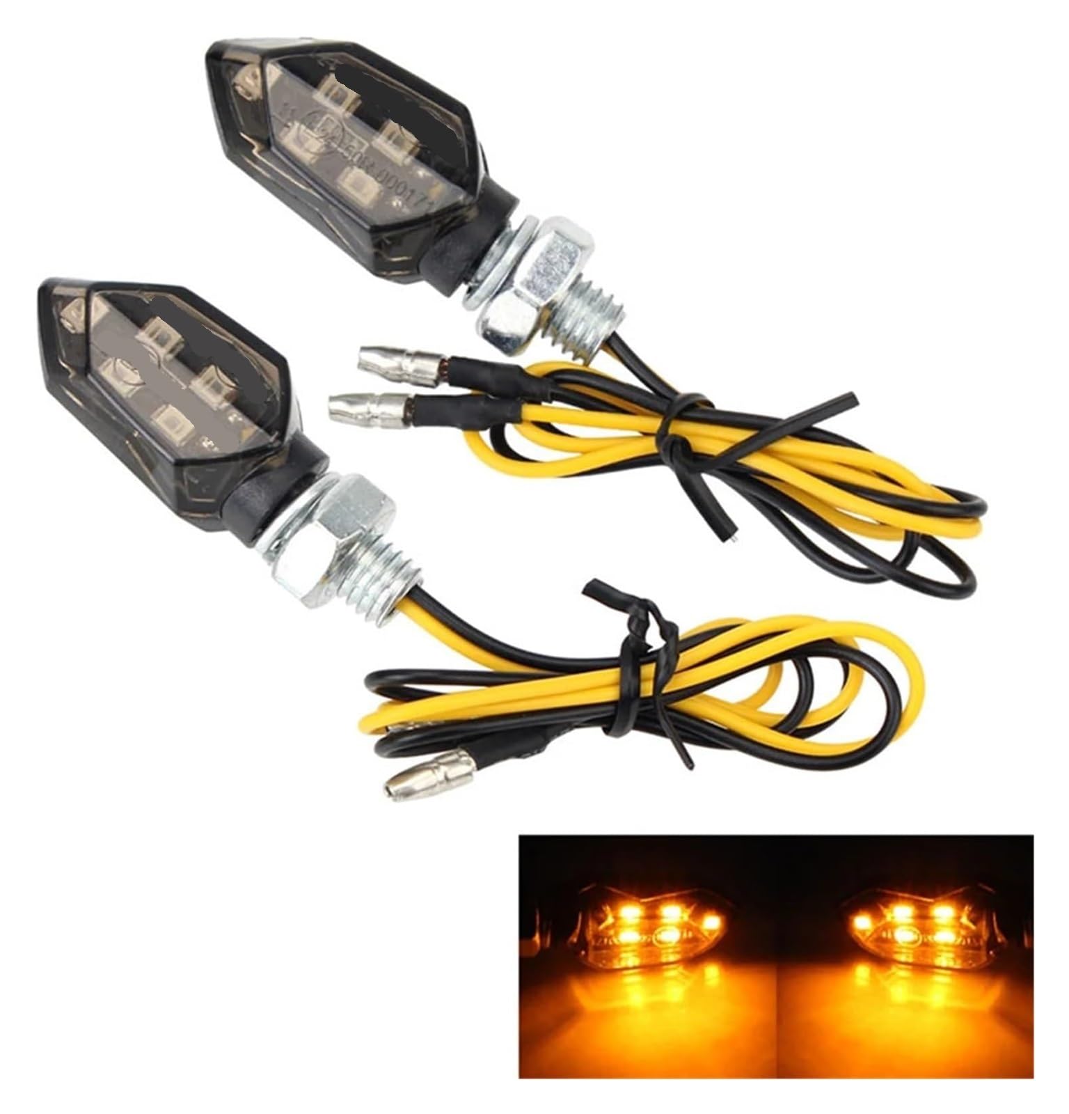 Intermitentes lámpara Indicadora Para S&uzuki 12V Motocicleta Luz Intermitente Indicador Luces Intermitentes Señal De Giro Freno