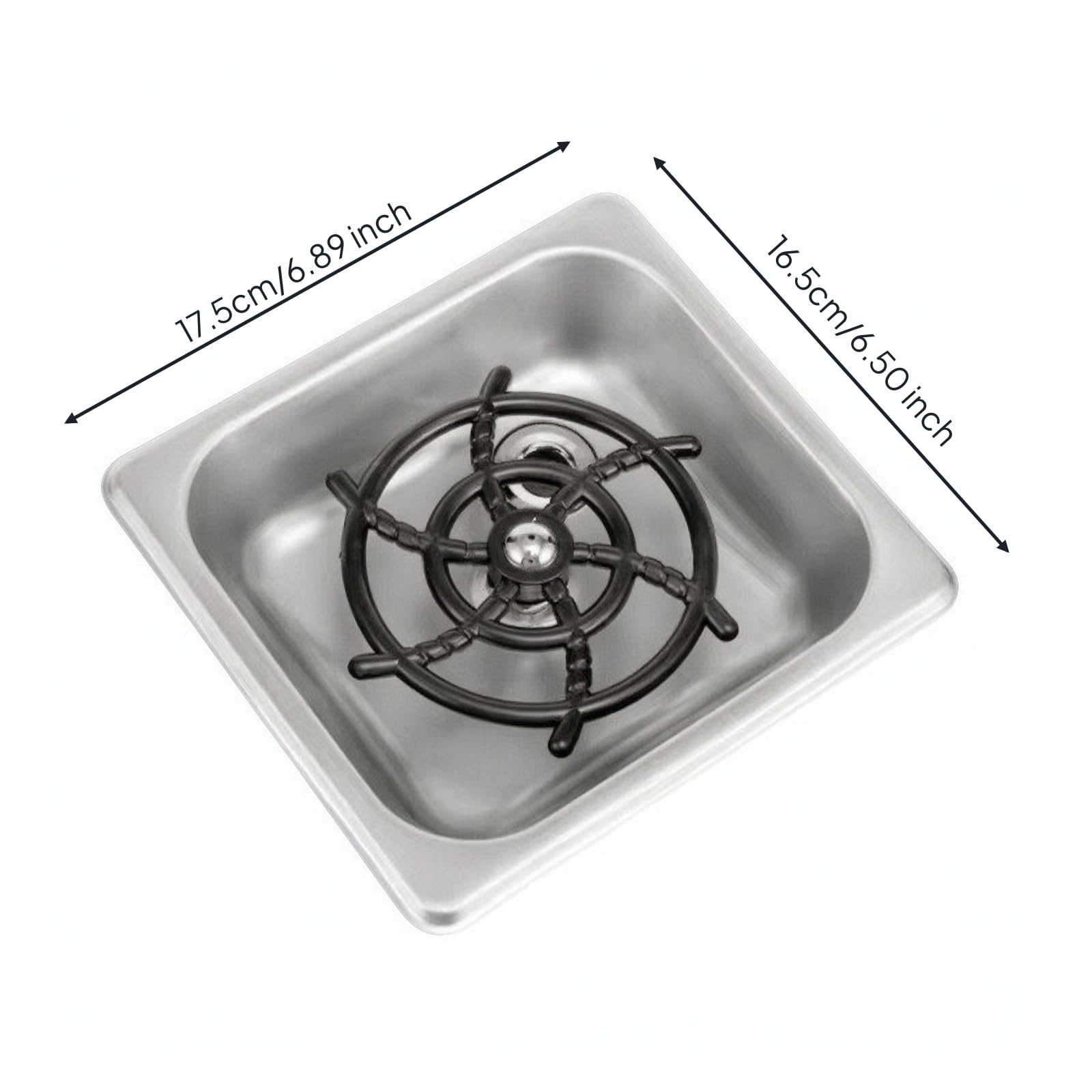 Lave-Verres Automatique sans Électricité, Couleur Acier Naturel