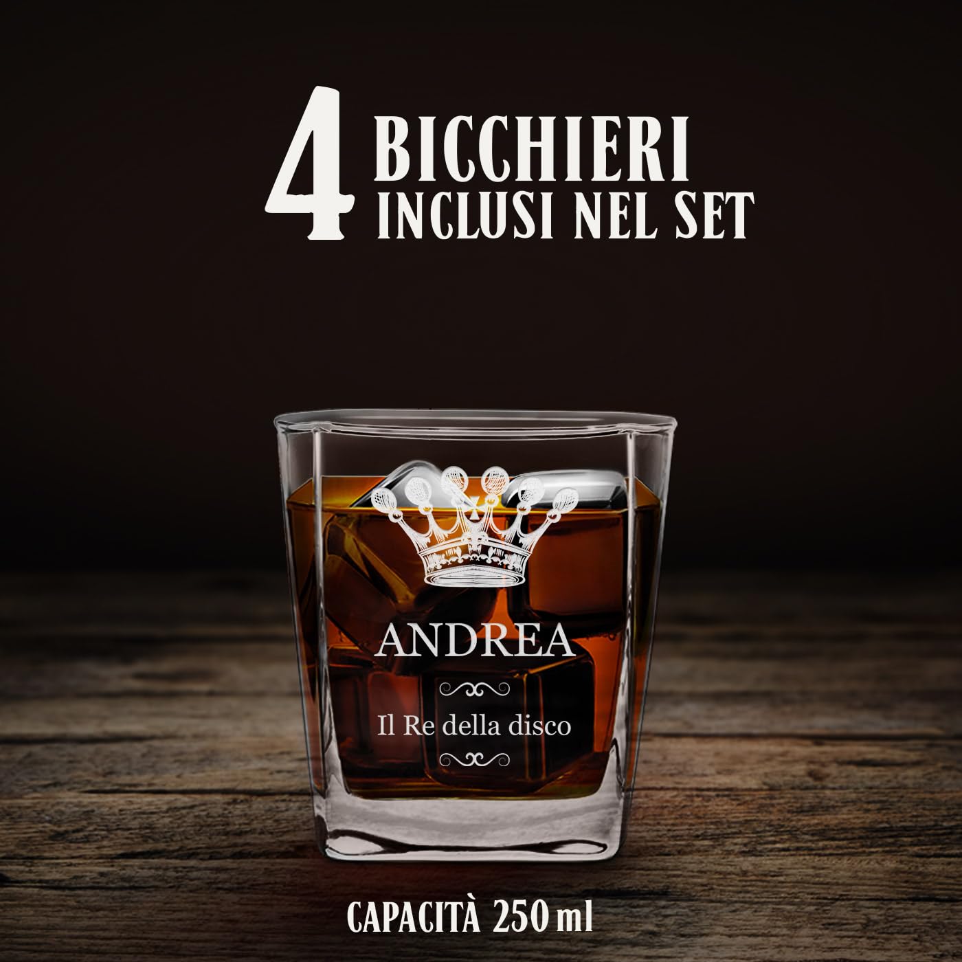 Decanter Whisky Vetro 700ml Con Incisione - Regalo Anniversario - Foto 12