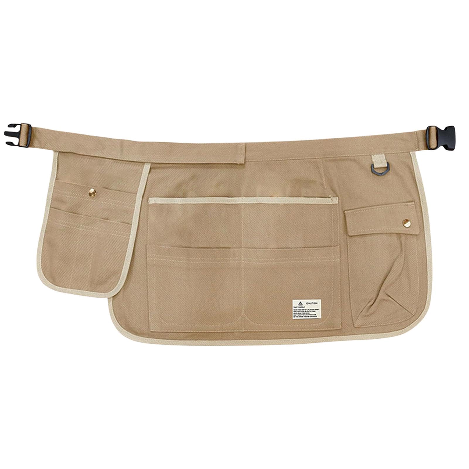 Ceinture à outils de jardinage en toile robuste avec poches pour hommes et femmes