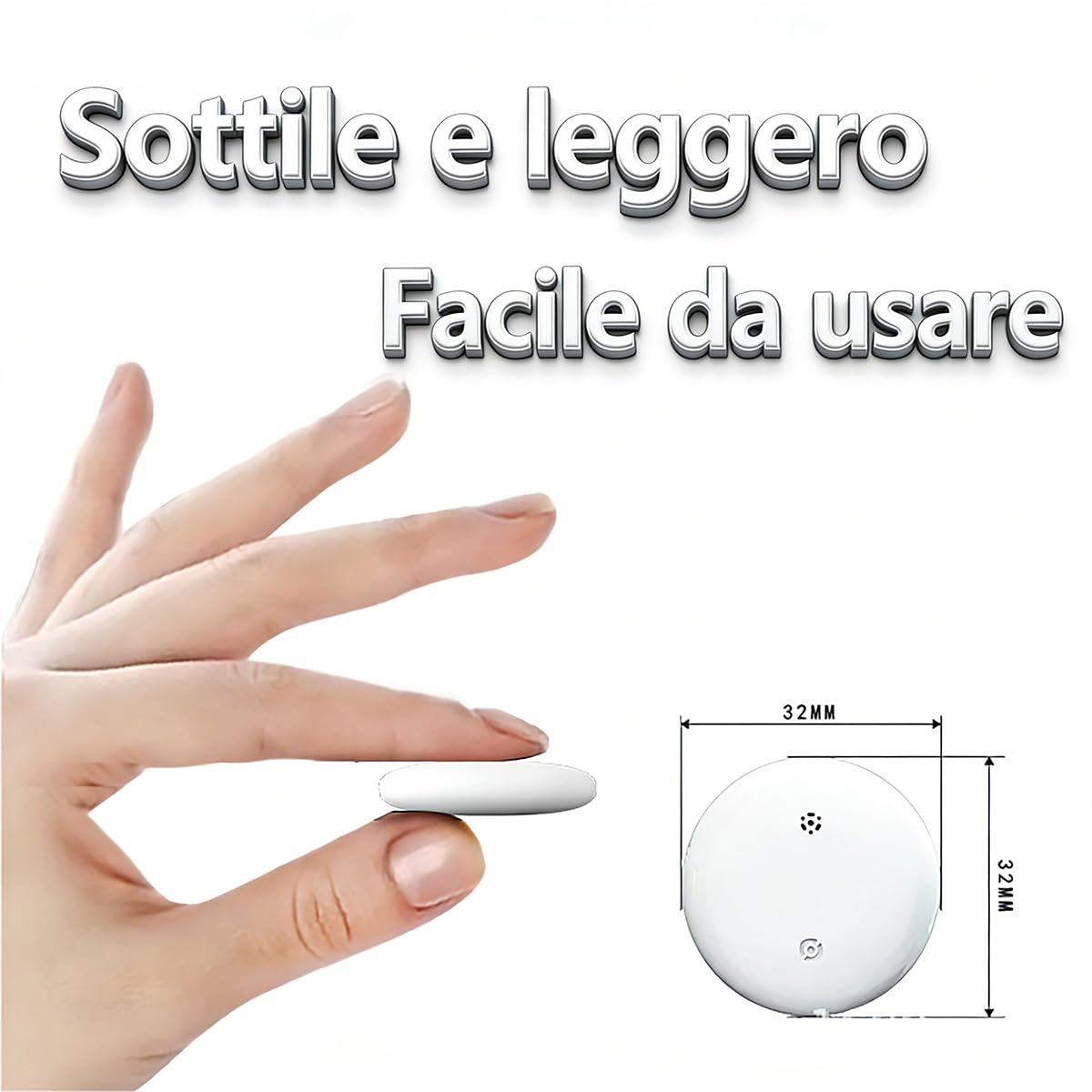 2026 GPS Tracker per Auto, Magnetico Localizzatore GPS per Auto, Localizzatore Senza SIM, Supporta i Sistemi iOS/Android, Può Tracciare Veicolo/Bambini/Moto/Valigia in Tempo Reale Tramite APP (4)