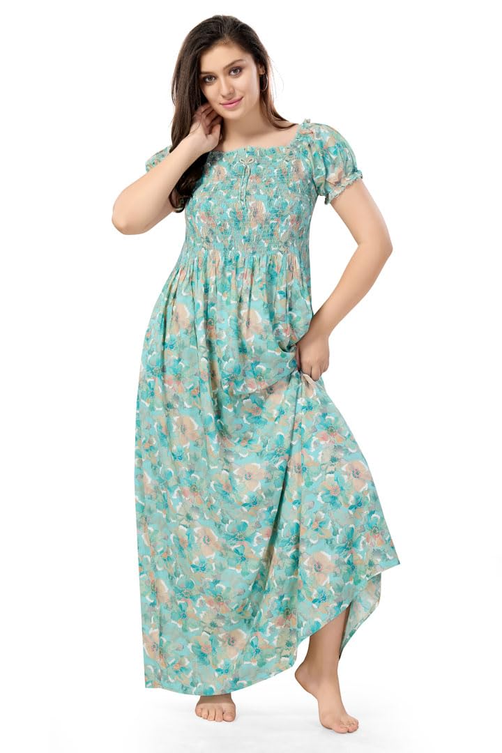 Girls & Women's Stylish Maxi Dress/Nighty (Outwear & Homewear) 16962-image-31