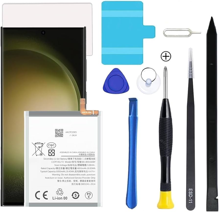 Amazon.com: AFSONGOO Galaxy S23 Ultra Battery, Battery Replacement