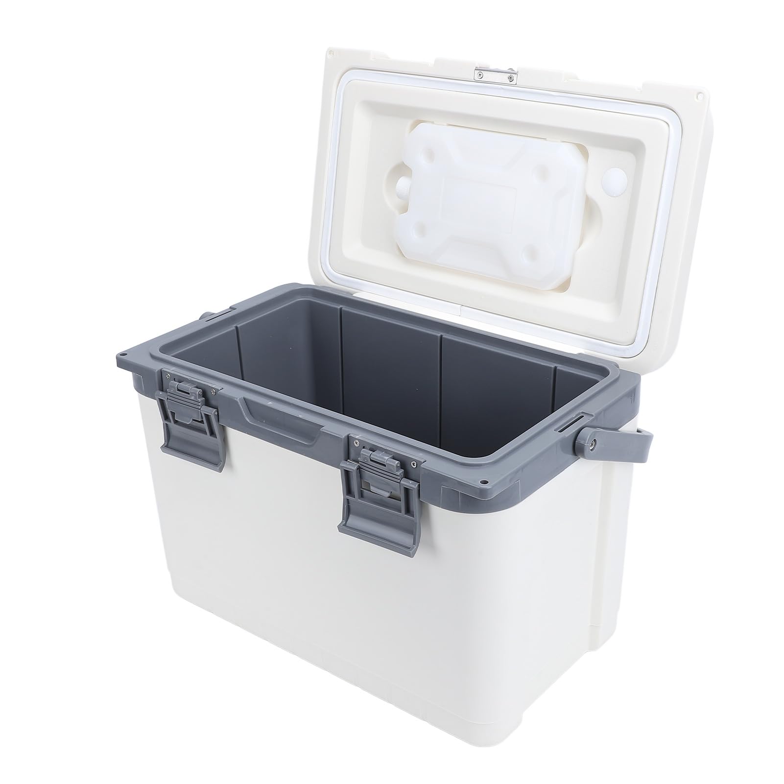 Rengue Glacière Isotherme Portable pour Réfrigérateur, Boîte à Déjeuner Rigide en PU PP de 15 L avec Grande Poignée, pour Voyage en Voiture, Camping, Plage, Pique-Nique, Bateau