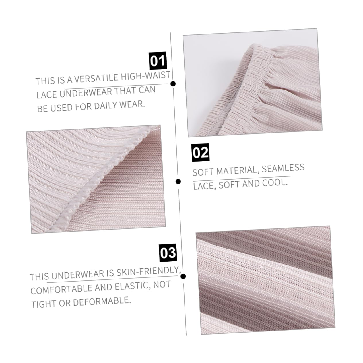 Holibanna Comfortable Ice Silk High Waist Leggings Safe Bodysuit Underskirt Shorts Grey