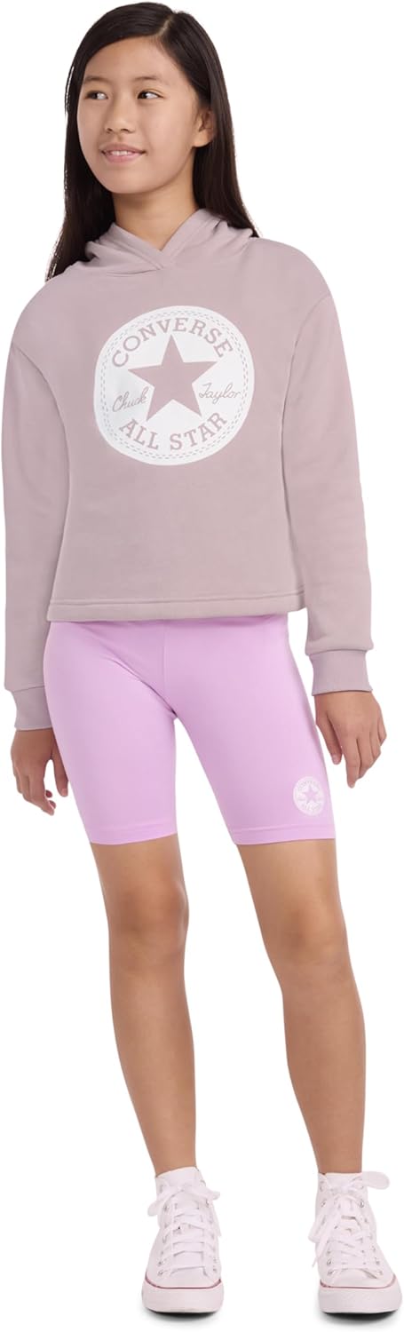 Converse Girls' Classic Chuck Patch Graphic Pullover Hoodie - Image 3