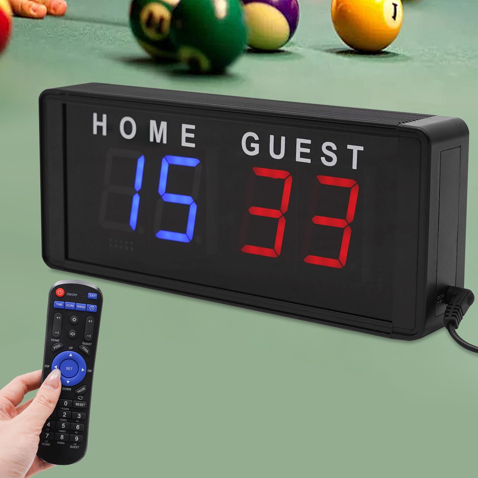 Digitale LED Tragbare Elektronische Anzeigetafel Digital Scoreboard Fußball Basketball Anzeigetafel Sport Anzeigetafel Mit Fernbedienung