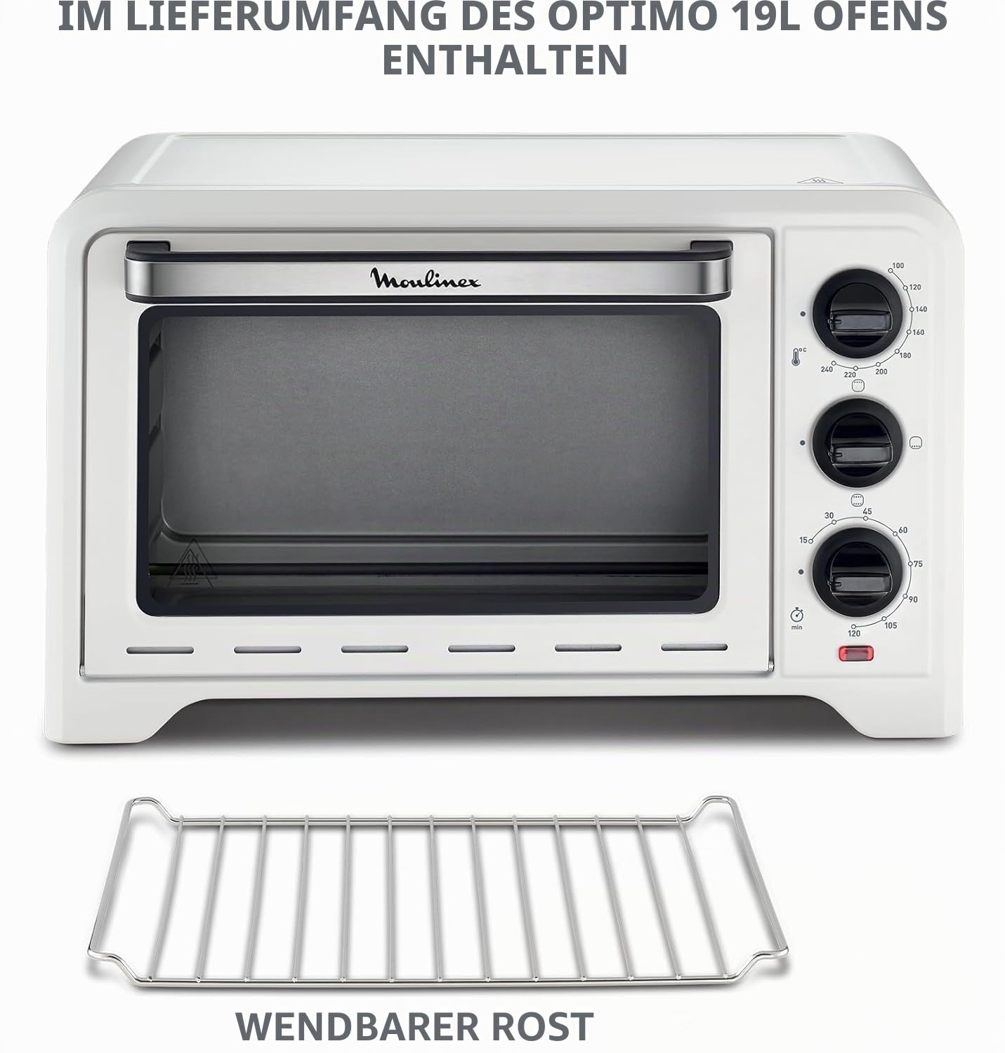 Moulinex ox441110 Backofen Optimo weiß 19L