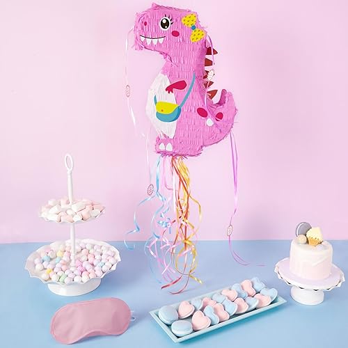 Miniatura 405 de WERNNSAI - Piñata de sirena plegable, piñata de cumpleaños con flecos que incluye cuerda para jalar, venda y bate. Decoraciones