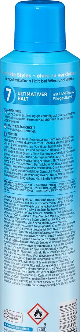Balea 6er Set: 5 x Shampoo erfrischend natural beauty Kräuter, 5 x 400 ml + Haarlack