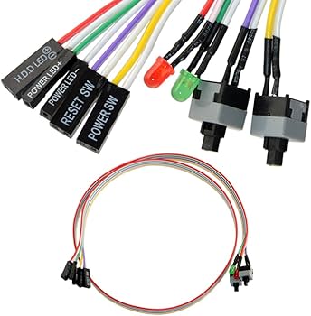 Amazon | DAN SPEED 4in1 PC パワーリセットスイッチ HDD LEDケーブル