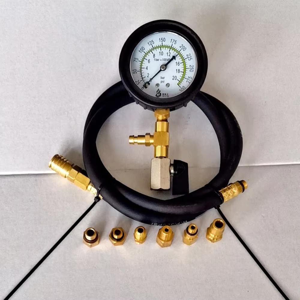 Probador de Presión de Combustible para Automóviles, Medidores de Presión de Gasolina, Herramienta de Prueba de Instrumentos para Automóviles, Herramientas de Reducción de Vibraciones Automotrices
