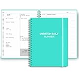 Undated Daily Planner - Undated Planner with Hourly Schedules, Action Items and Follow-up, A4 Daily Organizer Notebook to Increase Productivity, Appointment Book for Time Management, 8.5 × 11 Inch