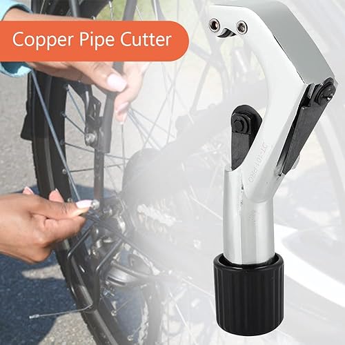 Miniatura 8 de Cortador de tubo de bicicleta, aleación de aluminio, rodillos dobles, hoja 63-70 HRC, Juego de cuchillas de repuesto