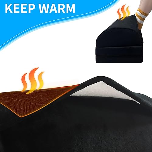 Miniatura 3 de AAAini Reposapiés para debajo del escritorio, multifuncional, lavable, apto para oficina, hogar, automóvil, diseño ergonómico, negro, de una sola