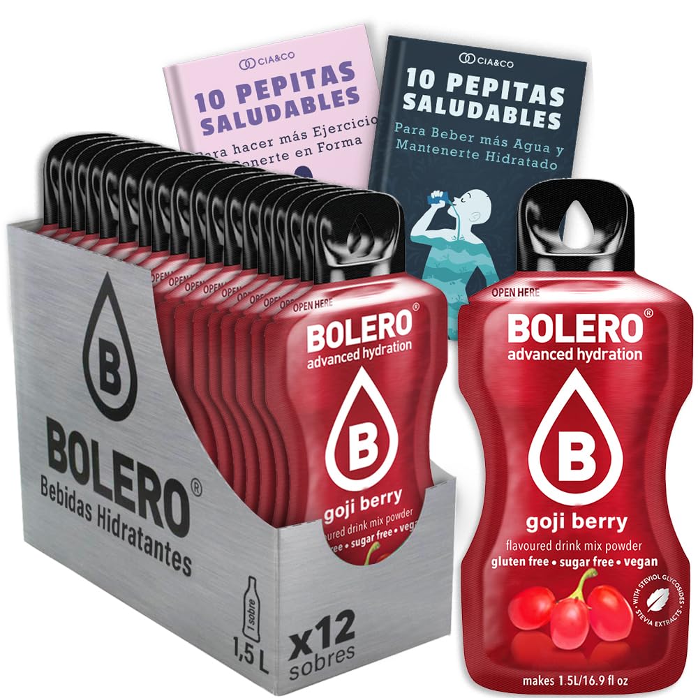 24 x Bebida Bolero COLA Hidratante Sin Azucar (24x9 grs) + 30 Pepitas Saludables para una vida más sana by Cia&Co — view 220