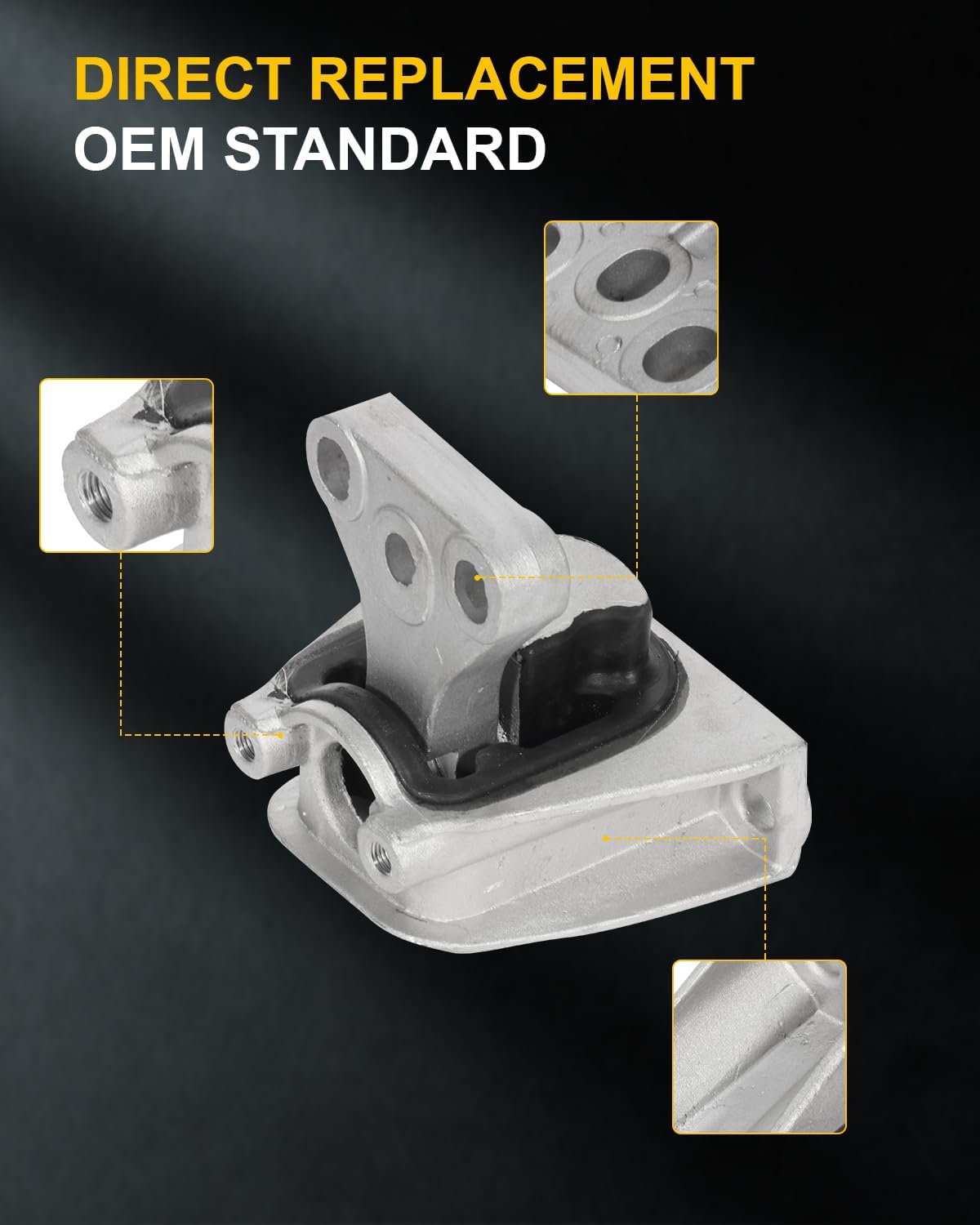 OCPTY Engine Motor and Transmission Mount and Torque Strut Mount Set Compatible for Honda Civic 2006 2007 2008 2009 2010 L4 1.8L # A4530 A4547 A4548 A4546 4PCS