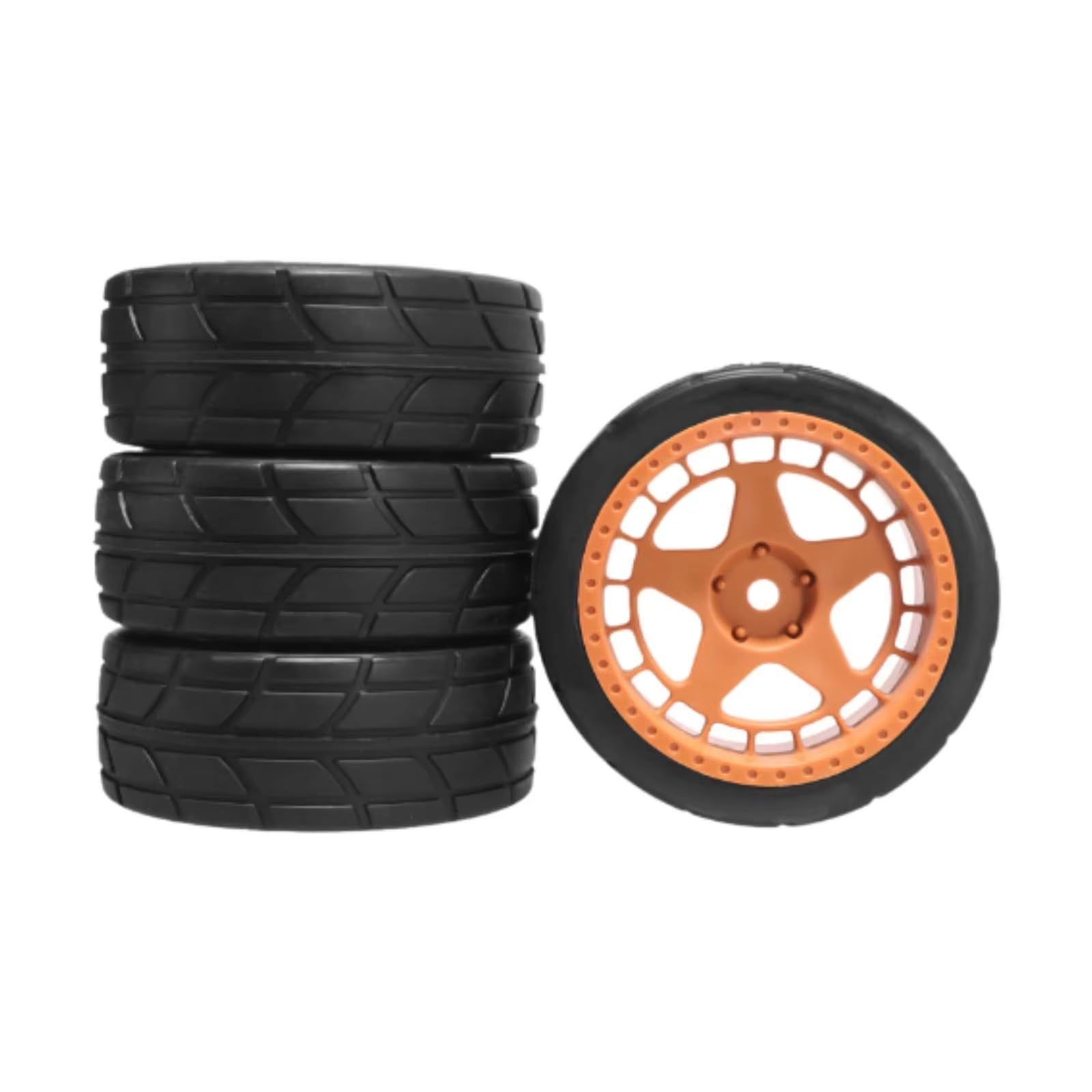 RC Ruote Gomma Per 1/10 4 Pezzi Ruote Pneumatici Set Per Rally Drifting Sostituiscono RC Auto Per Strada Aggiornamento Accessori Parti