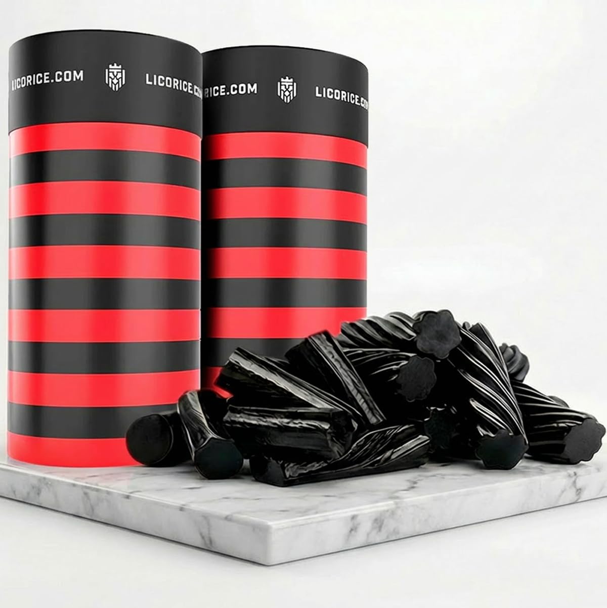 Licorice.com Gourmet Candy | Black Licorice Duo | Soft Licorice | Australian Black Twists and Finnish Black Bites