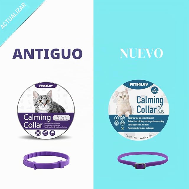 Foto 3 de 8 de Pets4Luv Collar calmante para Gatos - Collares calmantes a feromonas