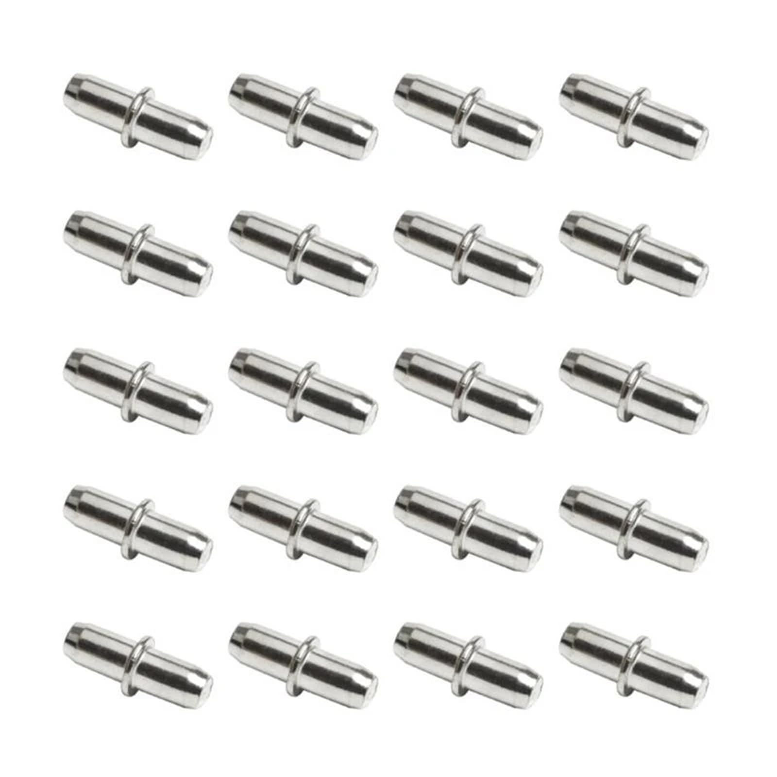Wuyxto Type 2 20 Pcs Metal Cabinet Wardrobe Shelf Support Pins Studs Pegs Bookcases Brackets For Cabinet(Type 2)