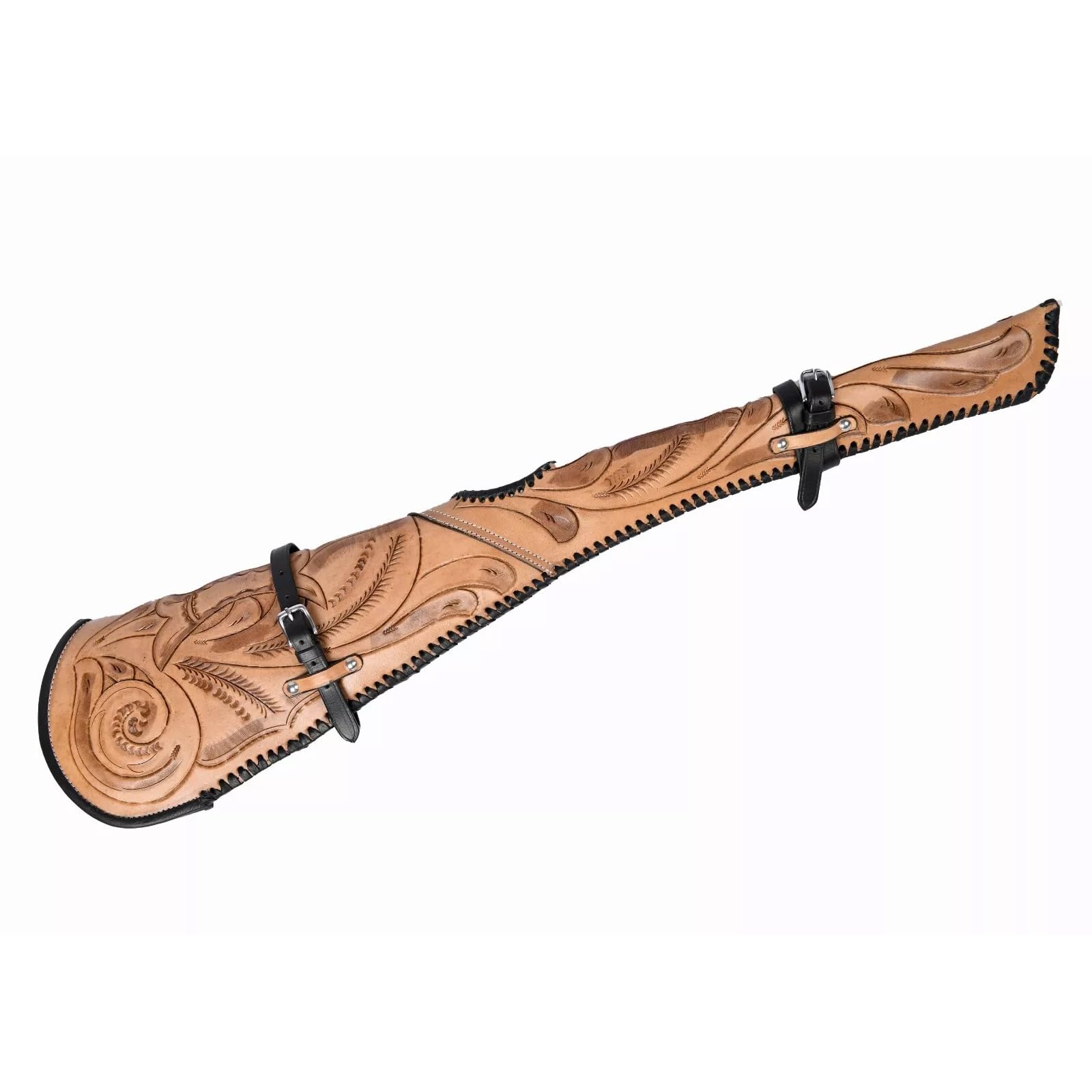 Fodero per fucile da 83 cm, realizzato a mano, in vera pelle 005