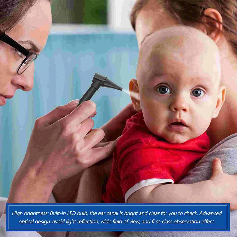 Mini Otoskop,Otoskop mit Licht,Otoskope,Tragbares Otoskop,Tragbare Ohrpflege,Geeignet für Ärzte,Krankenschwestern und Familiengebrauch,Ohne Batterien