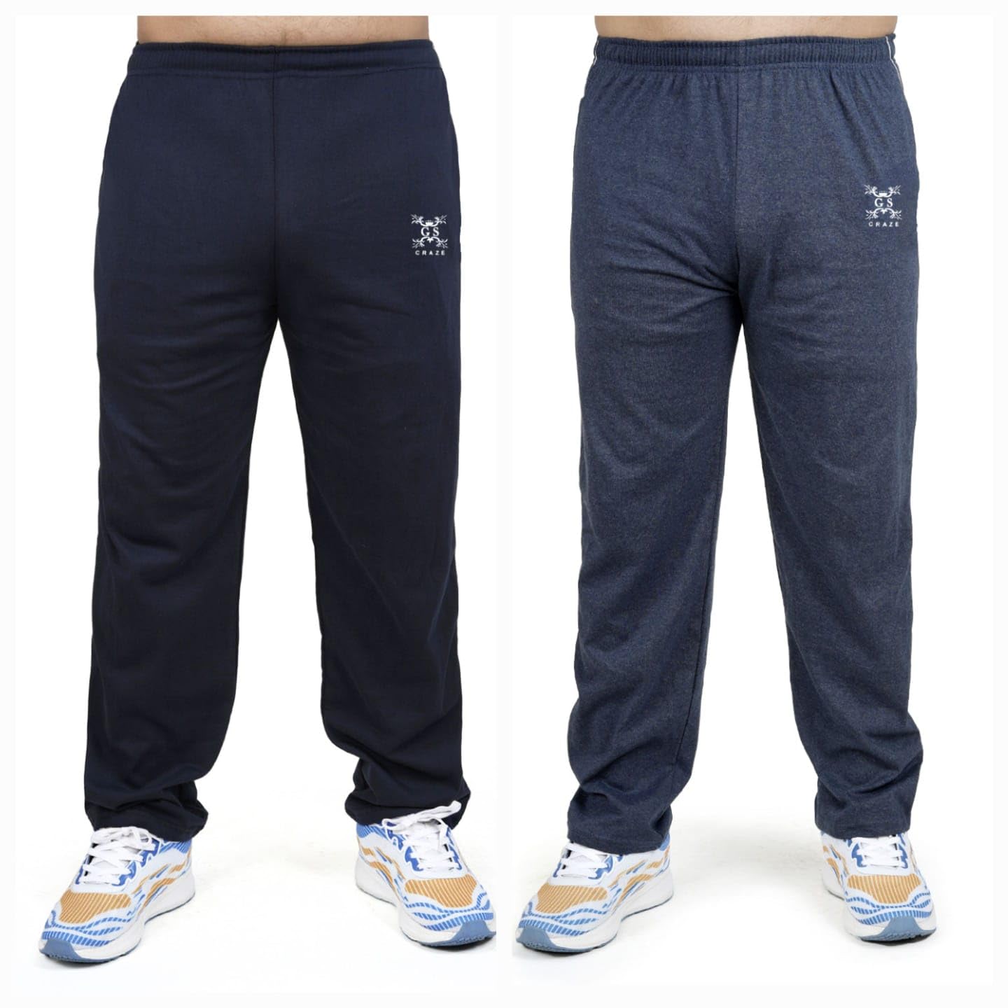 gs craze G S Craze Men's Lower Versatile and Comfortable Everyday Wear Lower Navy Blue and Light Blue - M (Pack of - 2)-picture-10