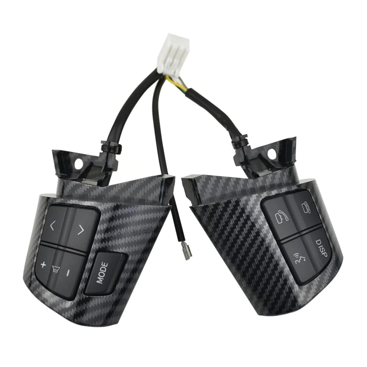 Steering Wheel Audio Control Button Switch with Cable and Cruise Compatible with Toyota AXIO Auris Blade 2006-2012(Carbonfibre)