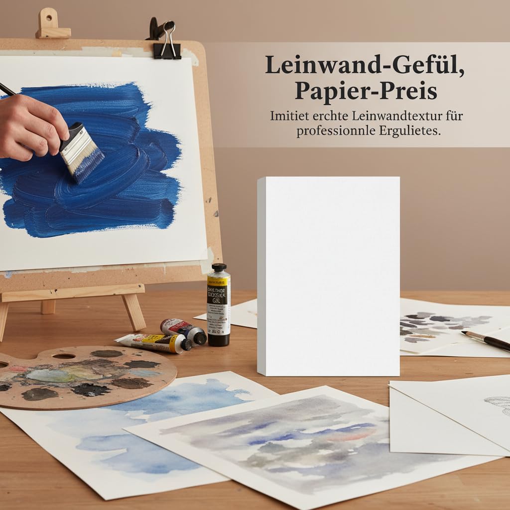 Malpapier 600g, Öl Acryl Aquarell